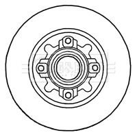 BORG & BECK Тормозной диск BBD5841S